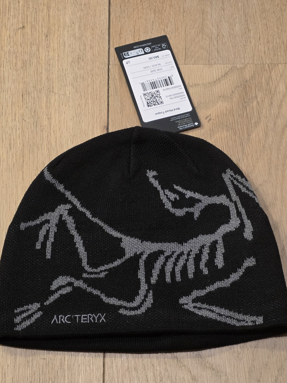 Arc'teryx AUTHENTIC Bird Head Toque Beanie Hat Black / Void